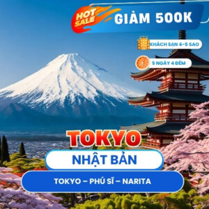 NHẬT BẢN: TOKYO – PHÚ SĨ – NARITA 5N4Đ